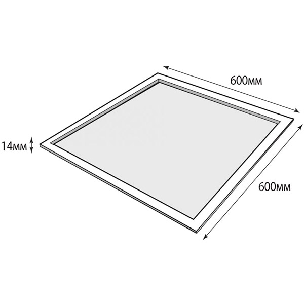 Светильник административный LED Hopfen HLP-600-45 50 Вт IP40 нейтральный