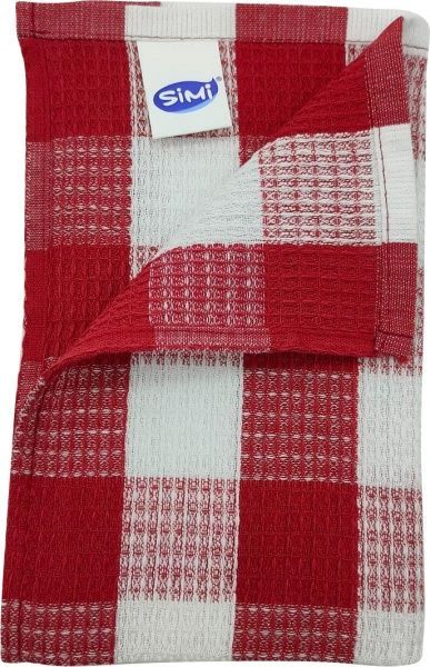 Рушник Клітинка 50x30 см Prima Maria червоний 