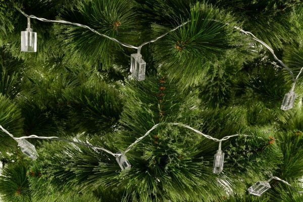 Электрогирлянда линейная внутренняя встроенный светодиод (LED) 20 ламп 3м Синие кубики-льдинки LD020B-AY/BL 