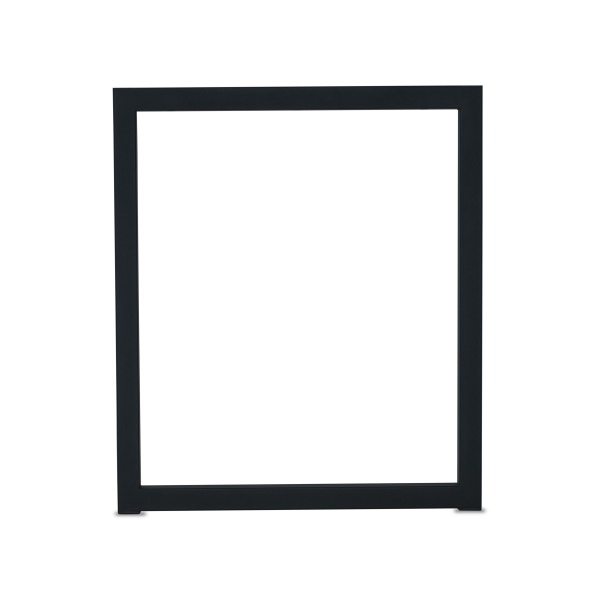 Ножка для письменного стола Прямоуголь 650x750 черный 