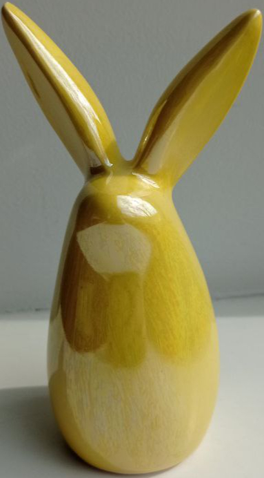 Статуэтка Eterna зайчонка с сиянием 1705 13х5,5х8 см желтый