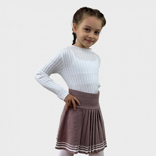 Юбка Герда Пепел розы с люрексом ART KNIT розовый 022456 