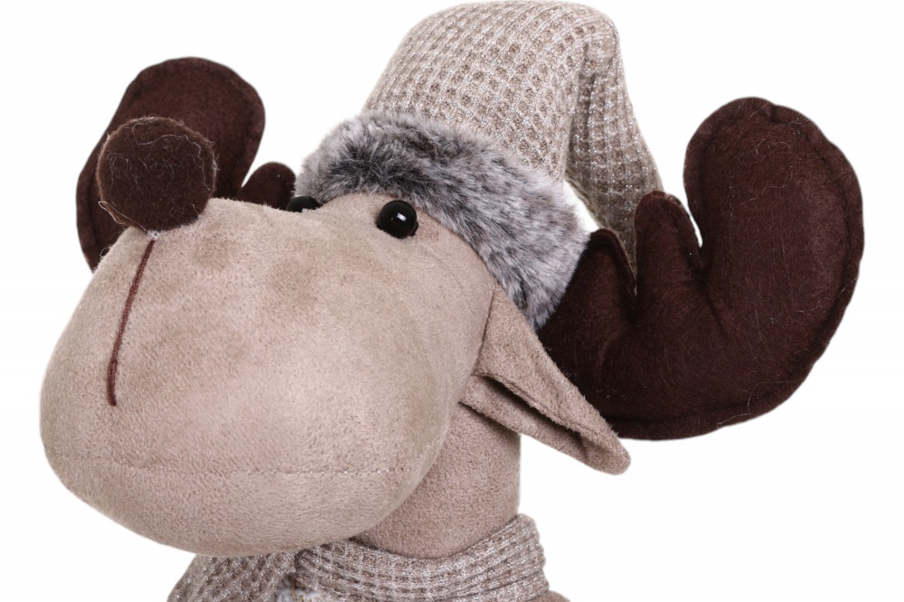 Декорація новорічна Лось на висувних ніжках 24x77 см коричневий 2 асортимента LF2223028AB