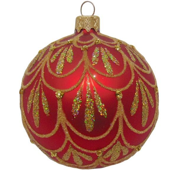Шар новогодний d80 восточная 