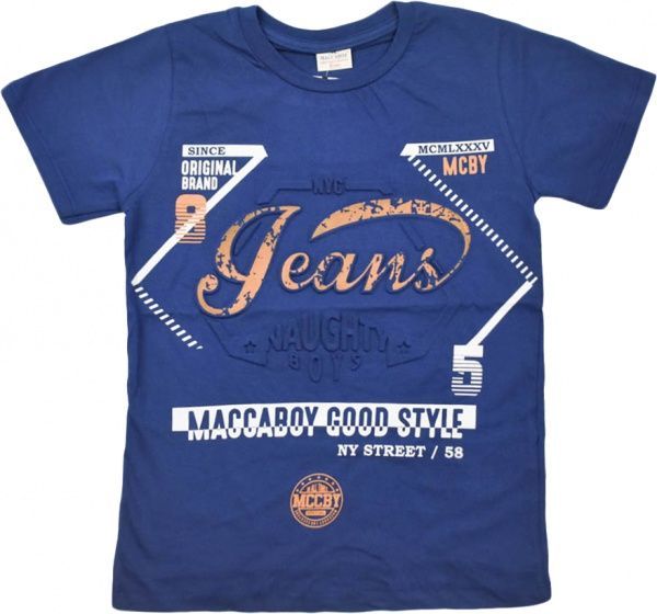 Футболка для хлопчика Macma 9176 Jeans р.140 синій 