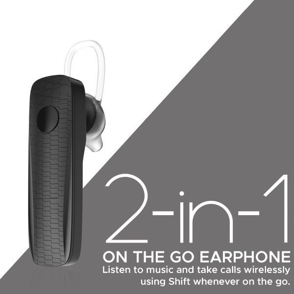 Bluetooth-гарнітура Promate Bluetooth 5 black (shift.black) 