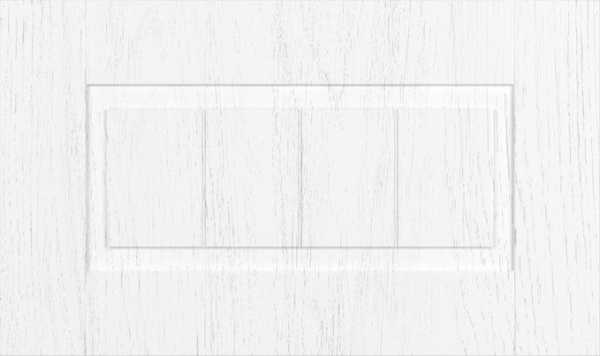 Фасад для кухни Грейд-Плюс Белая текстура супермат № 205 355х596 Осло