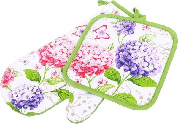 Набір кухонний Прихватка і рукавичка гортензія Luna 