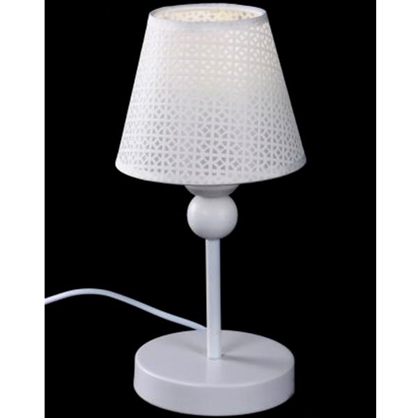 Настольная лампа Accento lighting 1x40 Вт E27 белая