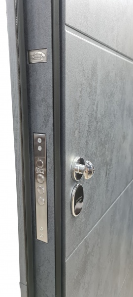 Двері вхідні Булат House-3 антрацит / бетон антрацит 2050x850 мм праві