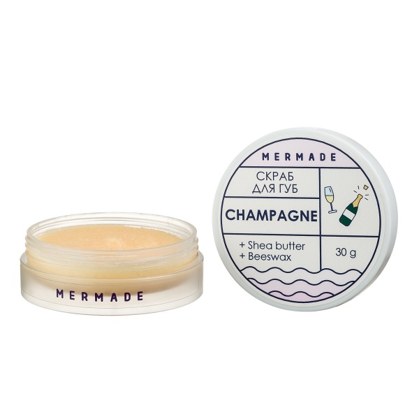 Пилинг-скраб для губ Mermade Скраб для губ MERMADE CHAMPAGNE 30 гр