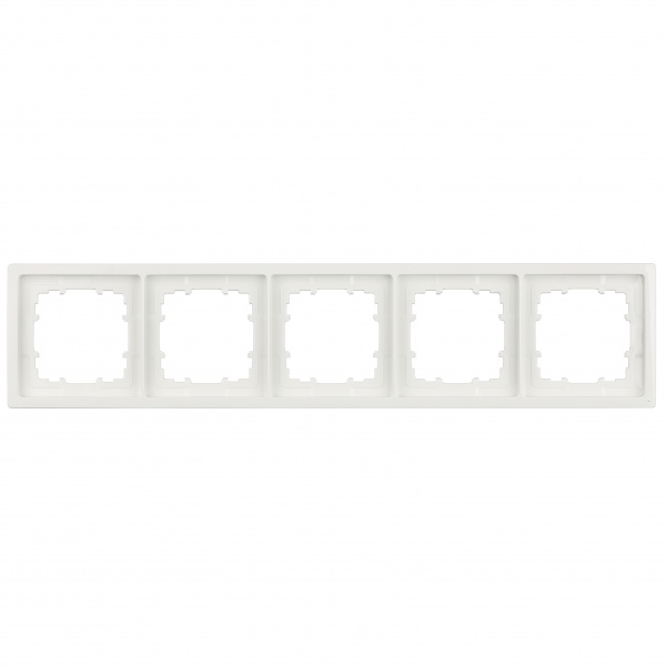 Рамка пятиместная Siemens Line полярно-белый 5TG25550WH
