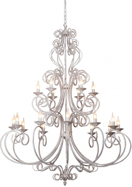 Люстра подвесная Vitaluce 18xE14 белый с золотистым V1094/12+6 