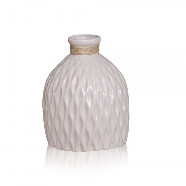 Ваза керамическая Eterna 2804-18 18 см бежевая 