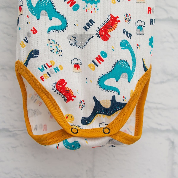 Боди детское унисекс Blanka Дино р.86 белый 110239 