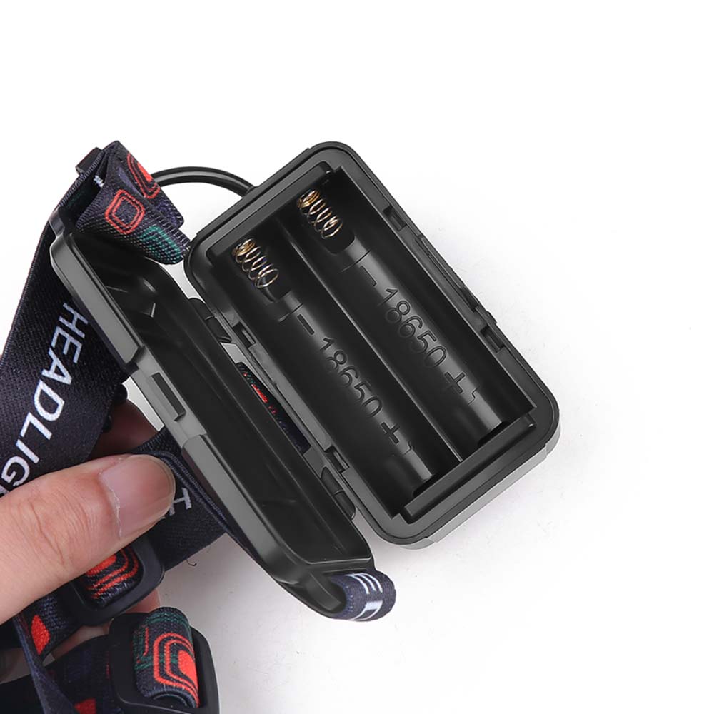 Фонарь налобный Quantum QM-FL4050 Hunter 10W LED c Type-C+Li-ion18650/2*2600mAh 1200 Lm [019] Black QM-FL4050-18650/2600