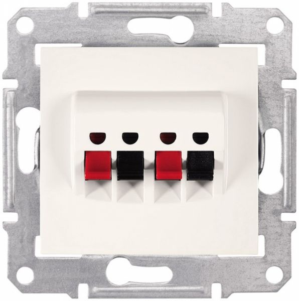Розетка акустична Schneider Electric Sedna 4 контакти кремовий