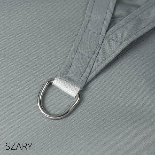 Тент-парус POLI трикутник поліестер 3,6x3,6x3,6 м 1 шт. сірий 