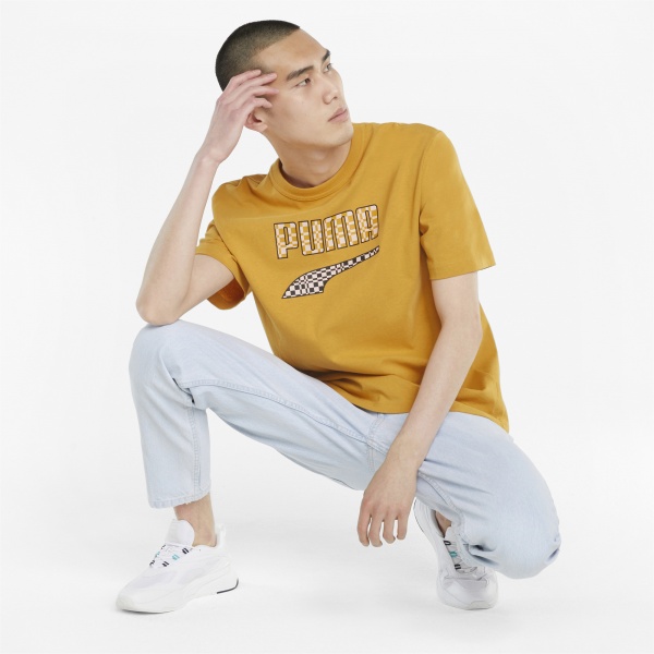 Футболка Puma Downtown Logo Tee 53248837 р.L жовтий