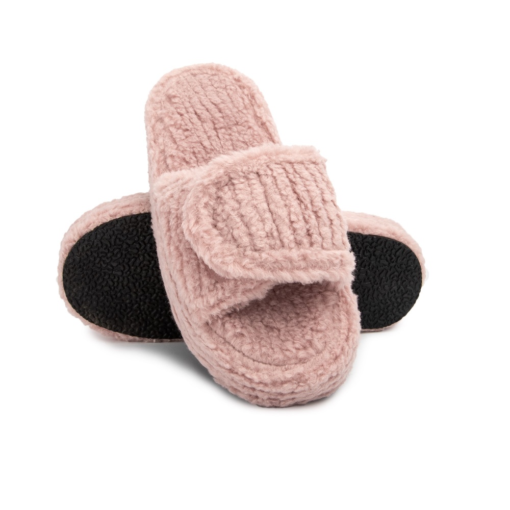 Капці домашні Twins HS фліс/липучка на платформі 12714 р.36/37 пудровий