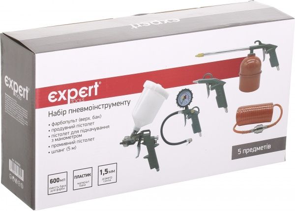 Набор пневмоинструмента Expert Tools 5 предметов