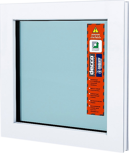 Окно глухое DECCO 60 500x500 мм