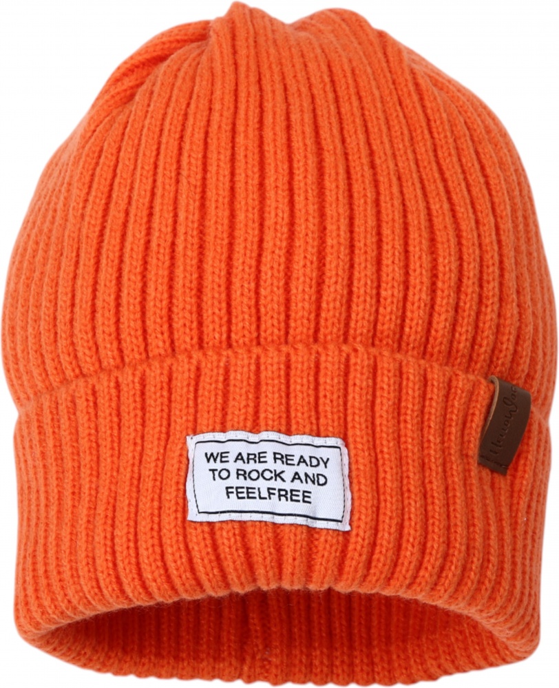 Шапка HW в'язана унісекс р.54-56 помаранчевий