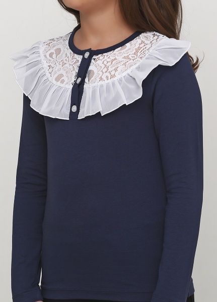 Кофта для девочек Vidoli G-19599W р.134 синий 