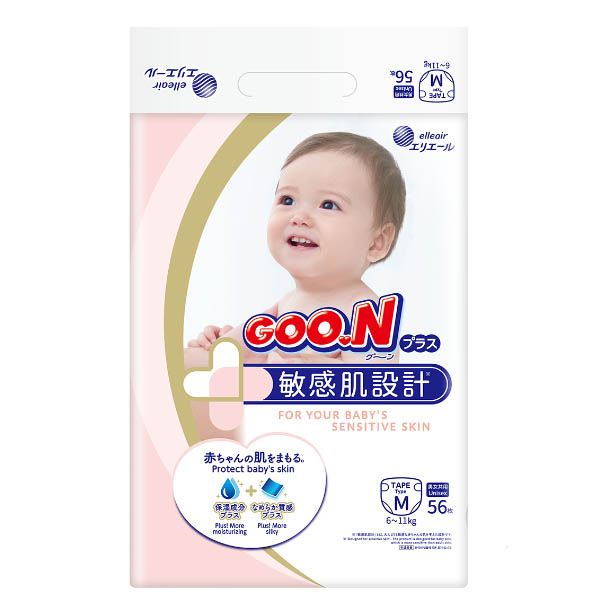 Підгузки Goo.N Plus M 6-11 кг 56 шт.