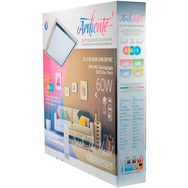 Світильник світлодіодний Светкомплект CL-S OP IR RC 60 Вт білий RGB + 2800-6000 К 
