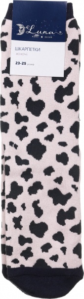 Шкарпетки жіночі Luna Пудрові з сірими плямами р.23-25 рожевий із синім 1 шт.