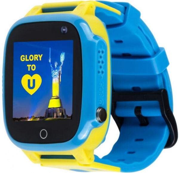 Смарт-часы детские AmiGo GO008 GLORY GPS WIFI yellow/blue (976267)