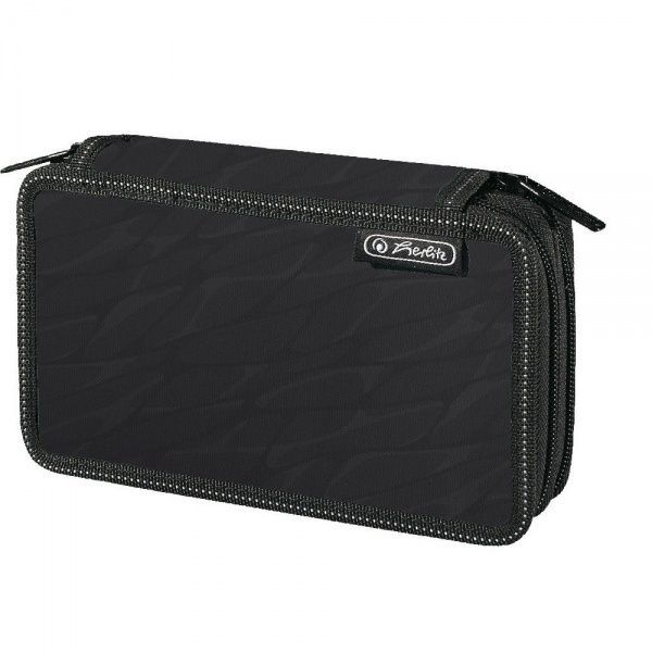 Пенал шкільний з наповненням 23 предмети Double Wild Print Herlitz в асортименті