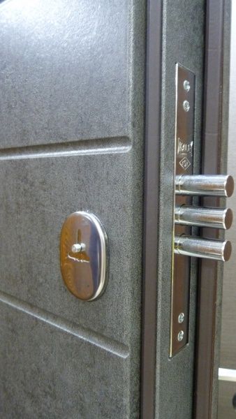 Двері вхідні Булат Максимум 158 бетон темний 2050x950мм ліві