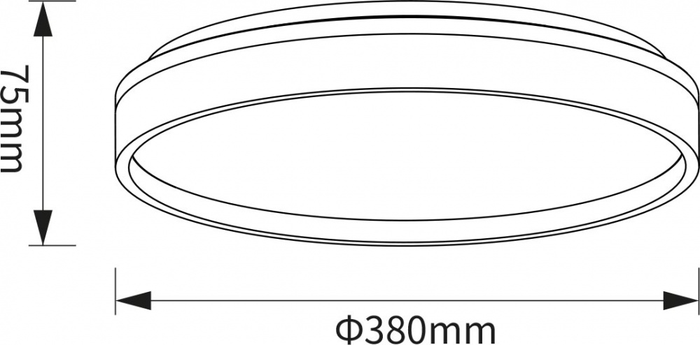 Світильник стельовий Sensio LED Isa 48 Вт білий із чорним 3000 - 6500 К AR-N250301396