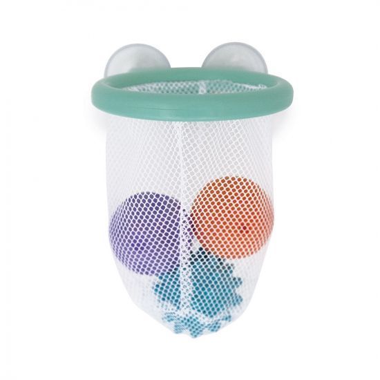 Іграшка на присосках Janod Кошик з м'ячиками J04708