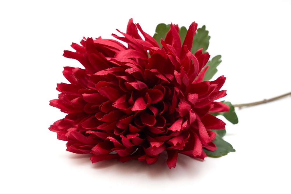 Цветок искусственный Хризантема 46 см бордовая Девилон