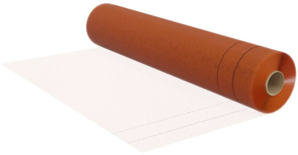 Стеклосетка штукатурная щелочестойкая Masterplast Fiberglass 160 оранжевая (рулон 50 м.п.)