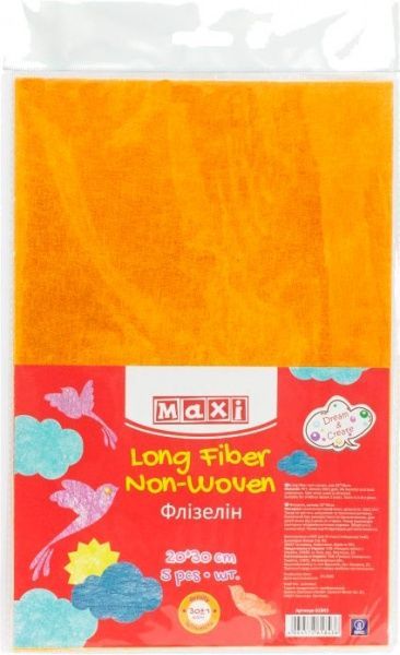 Флізелін MX61841 20х30 см помаранчевий