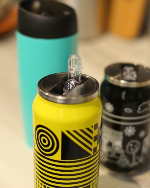 Термочашка Yellow geometry 400 мл Flamberg