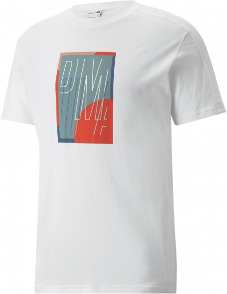 Футболка Puma T7 GO FOR Graphic Tee 53421602 р.XL білий