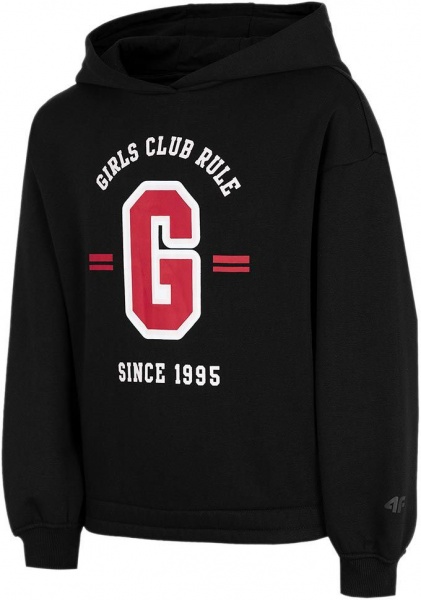 Джемпер 4F SWEATSHIRT JBLD004 HJZ22-JBLD004-20S р. 122/128 чорний