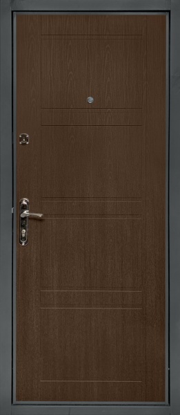 Дверь входная Министерство дверей Оптима 09 венге структурный 2050х860 мм левая