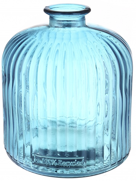 Ваза скляна San Miguel Daroca 18 см небесно-блакитна 