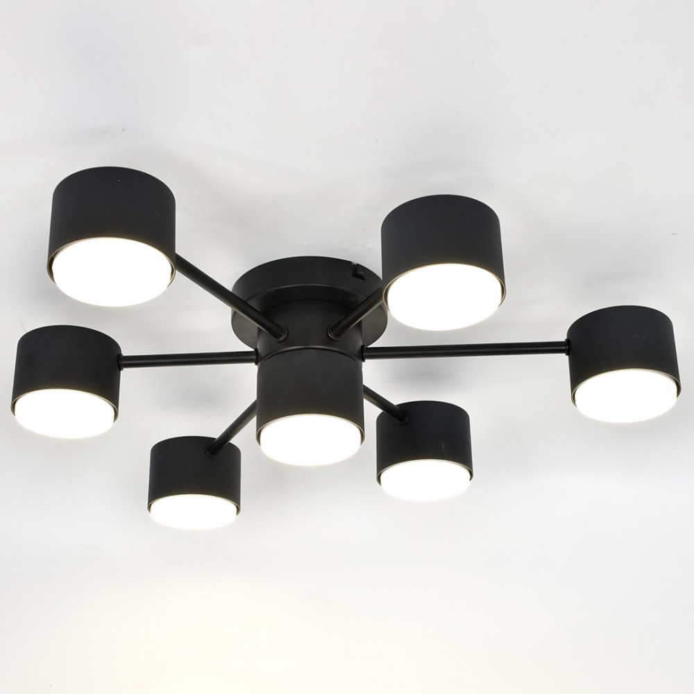Люстра стельова Hopfen STARK М-7 BK 7xGX53 чорний
