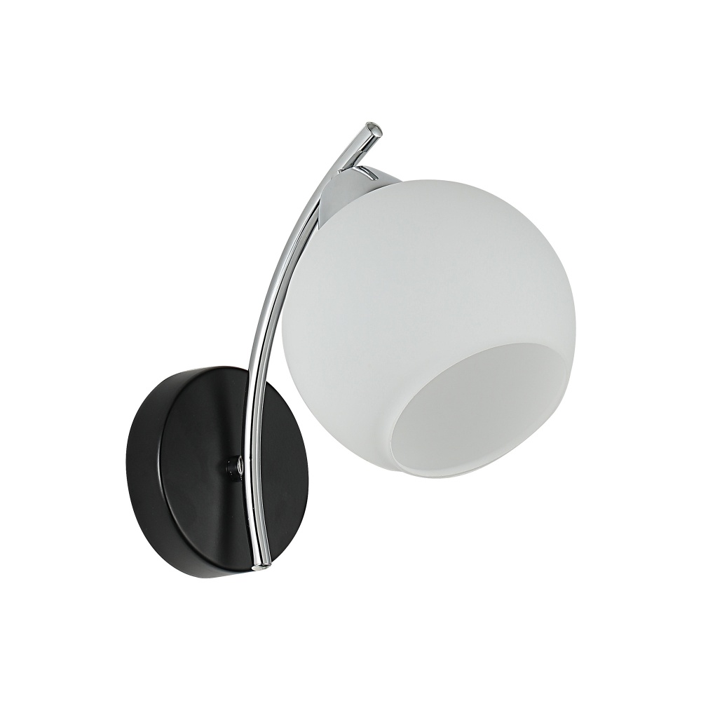 Бра Miorro Vanessa 225х135х200мм 40 Вт E27 черный хром 51-311-163