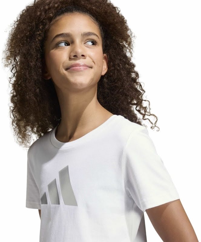 Футболка Adidas JG GLAM T WHITE KE3897 р.5-6YRS білий