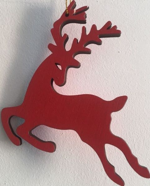 Підвіска Олень червоний 11,5 см 