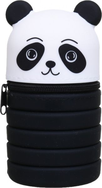 Пенал-тубус Панда 11х6,5/19х6,5 см чорно-білий