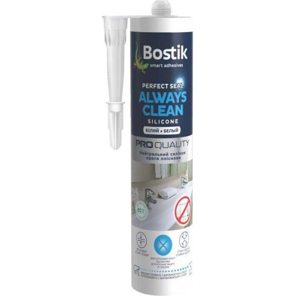 Герметик силиконовый Bostik Always Clean SIL нейтральный белый 280мл